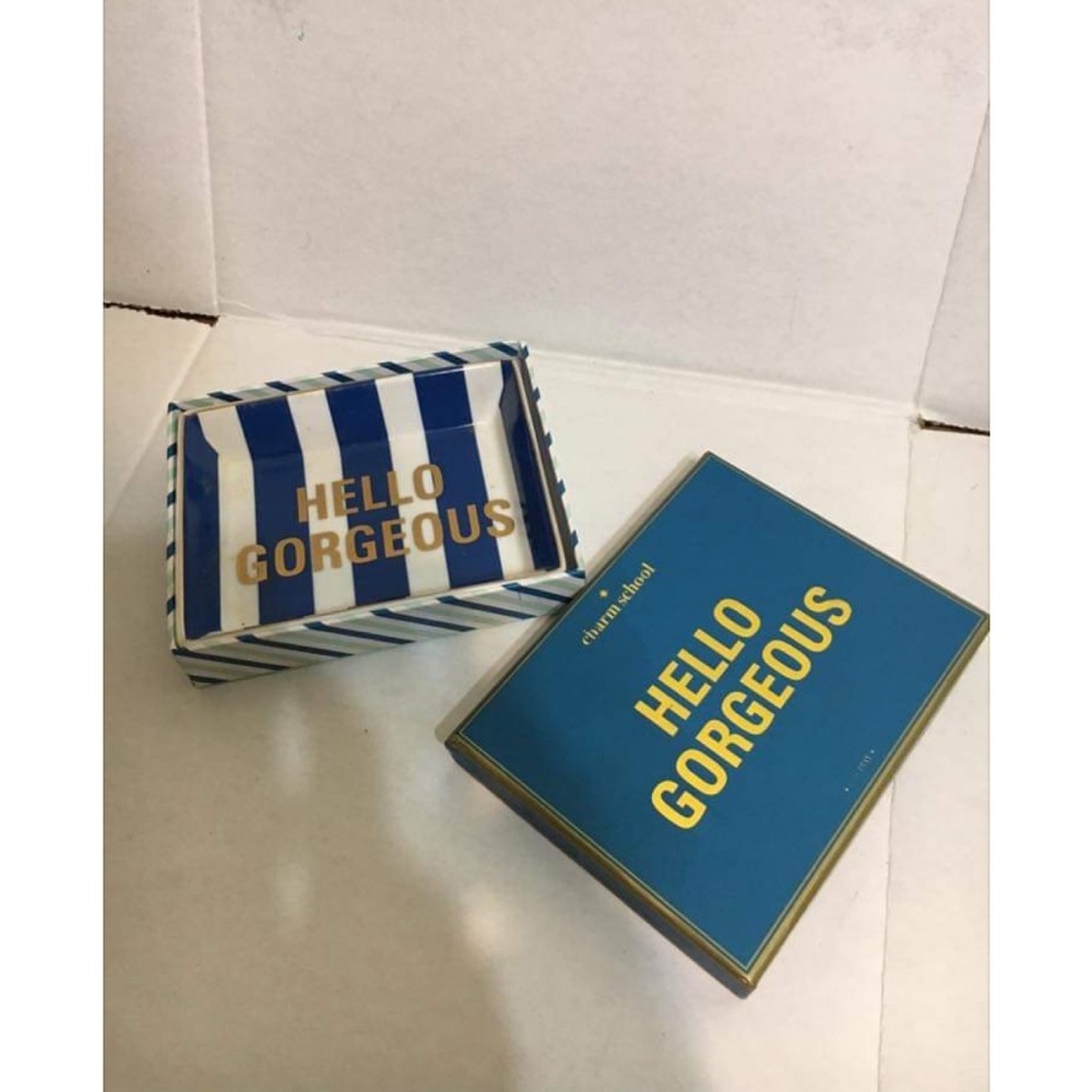Kate Spade Blue and Gold 'Hello Gorgeous' Box